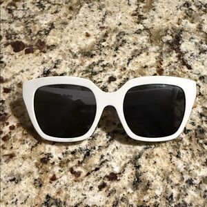 Celine White and Black Sunglasses